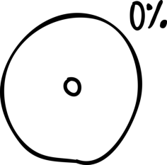 Circular Graphic Of A Loader With 0 Percent Charged Sketch Style Svg Vector, Free Vectors File